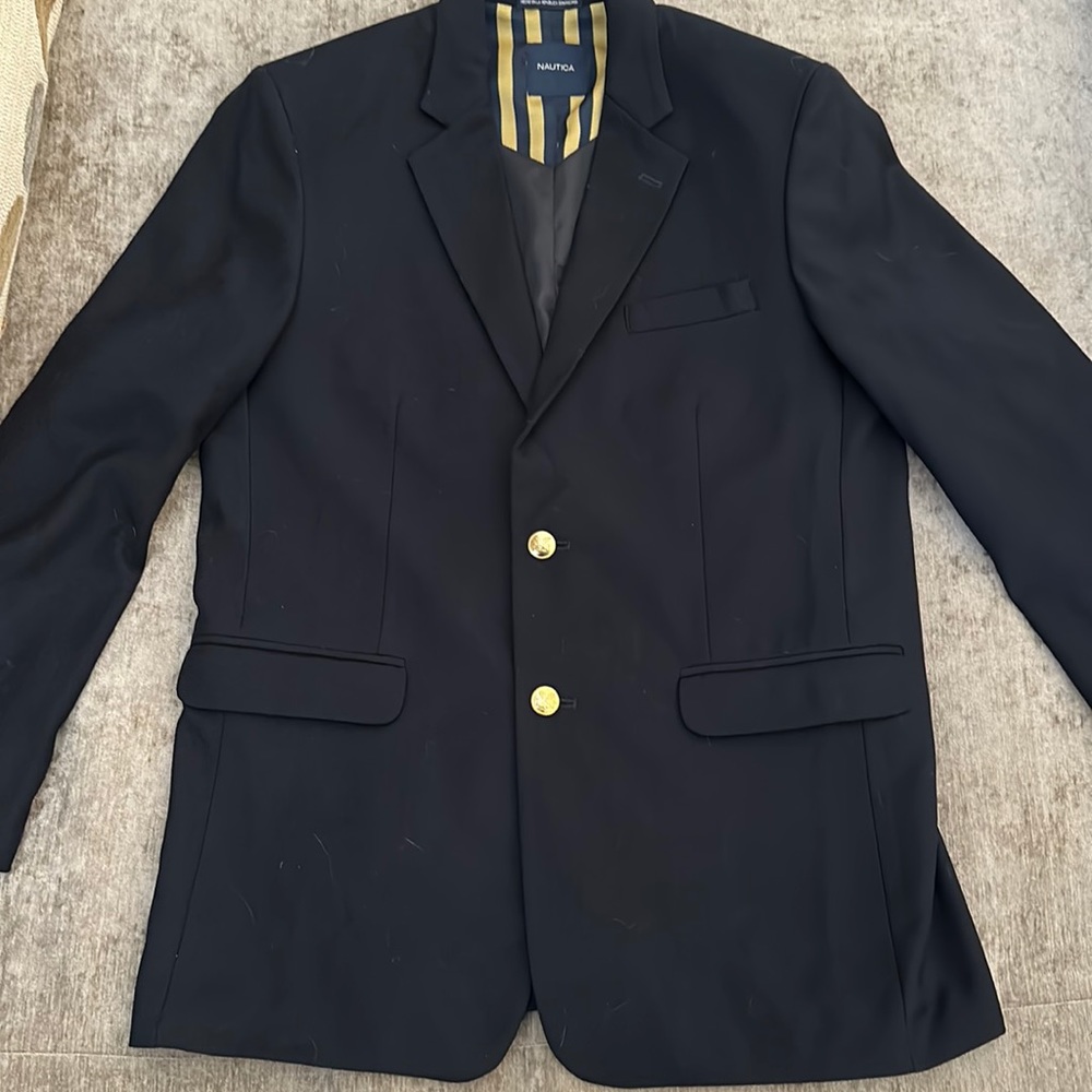Nautical Boys Navy Blazer. Gold Buttons and in great condition!